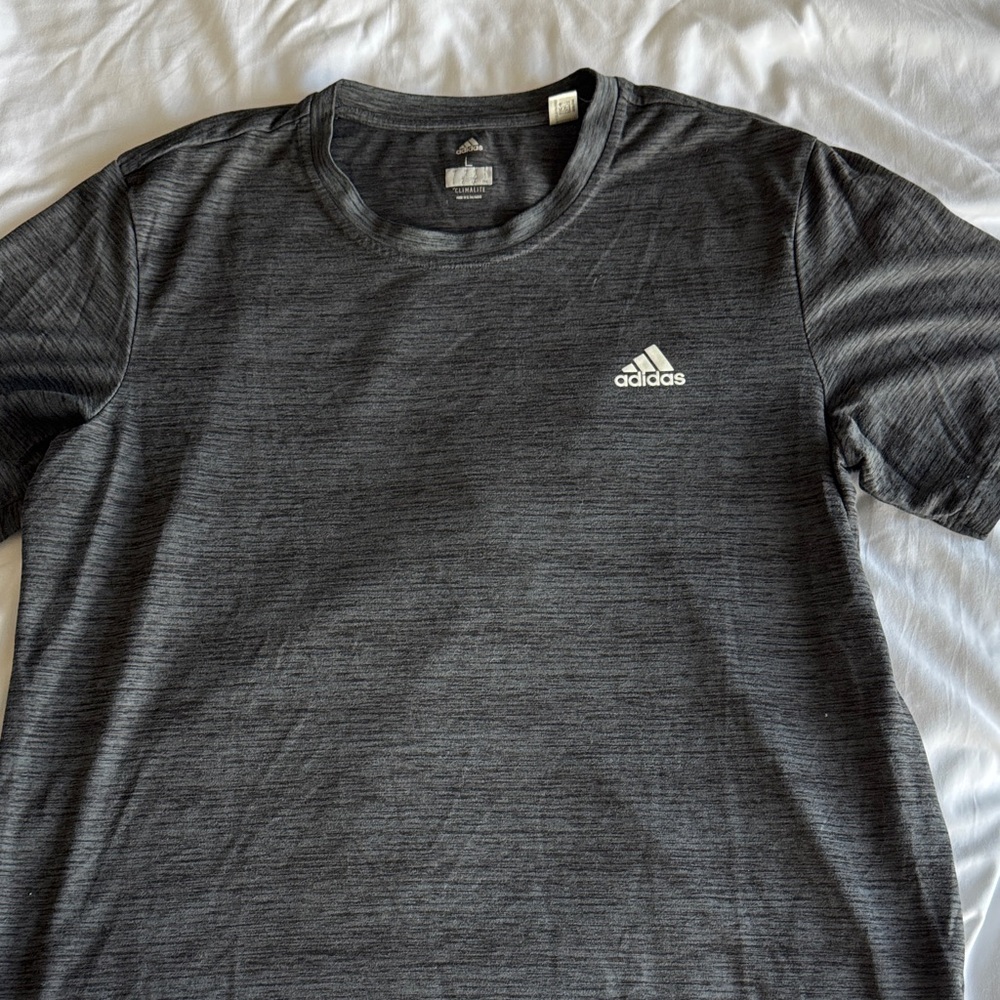 Adidas Men's Charcoal Short Sleeve Tee